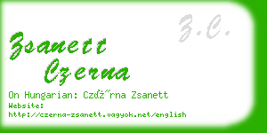 zsanett czerna business card